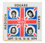 The Who Madison Square Garden Event Button Museum