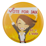 Vote for Jax Event Busy Beaver Button Museum