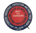 Yonkers Industrial Exposition Event Button Museum