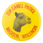 Zor Camel Patrol Event Button Museum