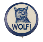 Wolf Humorous Button Museum