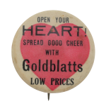 Goldblatts Open Your Heart I heart Button Museum