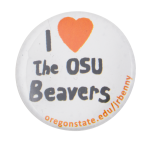 I Heart The Osu Beavers I ♥ Buttons Button Museum
