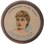 Indispensable To All Women Advertising Button Museum