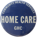 Home Care Advertising Button Museum