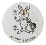Happy Easter Rabbit Innovative Button Museum