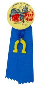 Souvenir of the Fair Yellow Horseshoe Innovative Busy Beaver Button Company