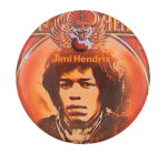 Jimi Hendrix Winged Tiger Music Button Museum