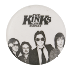 The Kinks Low Budget Black and White Music Button Museum
