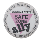 Safe Zone Ally, School, Cause, Busy Beaver Button Museum
