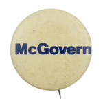 McGovern White Political Busy Beaver Button Museum