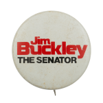 Jim Buckley the Senator Political Busy Beaver Button Museum