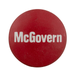 McGovern Red Political Busy Beaver Button Museum