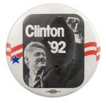 Clinton '92 Political Busy Beaver Button Museum