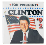 Clinton for President '92 Political Button Museum