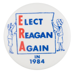 Elect Reagan Again in 1984 Political Button Museum