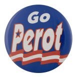 Go Perot Political Busy Beaver Button Museum