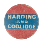 Harding and Coolidge Political Button Museum