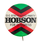Hobson for Congress Political Button Museum