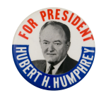 Hubert H. Humphrey for President Political Button Museum