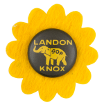Landon Knox Elephant Political Button Museum