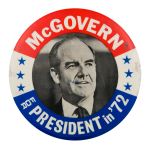 McGovern for President with Stars Political Button Museum