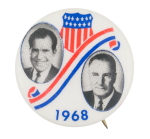 Nixon Red White and Blue Political Button Museum
