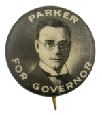 Parker for Governor Political Busy Beaver Button Museum