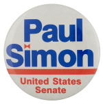Paul Simon United States Senate Political Busy Beaver Button Museum