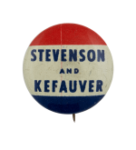 Stevenson Kefauver Political Busy Beaver Button Museum