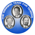The Winning Team for Queens Political Button Museum