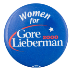 Women for Gore Lieberman Political Button Museum