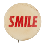 Smile Red Ice Breakers Button Museum