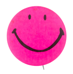 Hot Pink Smiley Smileys Button Museum
