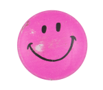 Dark Pink Smiley Face Smileys Button Museum