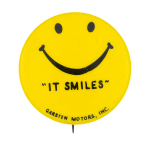 Garston Motors Smiley Smileys Button Museum