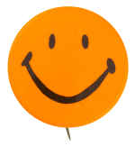 Orange Smiley 6 Smileys Button Museum