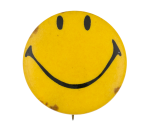 Yellow Smiley 3 Smileys Button Museum