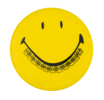Yellow Smiley with Braces Smileys Button Museum