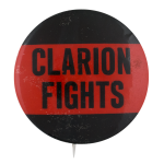 Clarion Fights Sports Button Museum