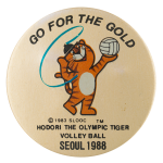 Hodori the Olympic Tiger Events Button Museum