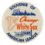 White Sox American League Chicago Button Museum